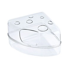 倉鼠浴室 透明三角廁所盆 適用倉鼠、金絲熊等小寵, 1個, 三角奶酪浴室【薄款】