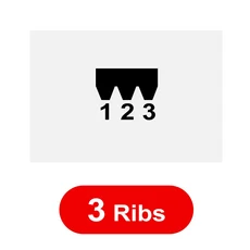 DIY RC 모델 모터 엔진 벨트용 VEGA V-벨트 PJ356 140J 3/4/5/6 리브, 01 1Piece 3Ribs