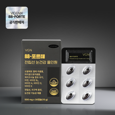 [웰스앤헬스] 비제닉스 88-포르테 전립선 눈건강 올인원 쏘팔메토 옥타코사놀 루테인 전립선 남성영양제, 1박스, 30정