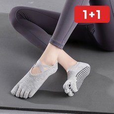 요가 논슬립 토슈즈 발가락 양말 균형 스트랩 홈트 실내, 1개, one 요가발가락양말_블랙