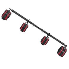 스프레더 바 키트 튼튼한 스테인리스 스틸 - 홈 체육관 요가 저항 훈련용 조절 가능한 플러시 패딩 스트랩 4개 휴대용 피트니스 장비145284