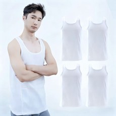 탑 2000# 남자 순면 쿨 모시런닝 4종세트