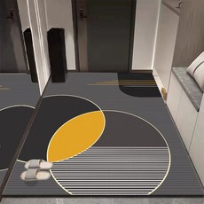 廚房地墊防滑防油吸水墊門口腳墊防水可擦免洗入戶硅藻泥門墊, 1個, 硅藻泥入戶門墊02