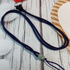 92jade 可調節玉佩綁繩 玉石圓珠項鍊繩 DIY飾品配件, 紫色, 1個