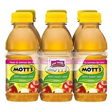 모츠 100% 사과 주스 237ml - 팩당 6개 -- 케 Motts 100 Percent Apple Juice 8 Fluid Ounce - 6 per pack -- 4 pac