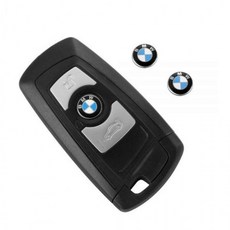 추천 BMW 스마트 키 스티커 로고 차 잠금 버튼 홈 중앙 엠블럼 악세사리 비엠, BMW키로고스티커 2pcs