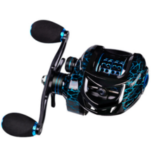 JITAI 미끼 주조 낚싯판 스테인리스 스틸 12BBs 92MM 연장 손잡이 손잡이 손잡이 손잡이 손잡이 8KG 탄소섬유 트랙터 휠 & 낚싯판 (파란색 -ABUP10R)