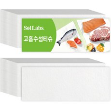 솔 랩스 고흡수성티슈 고흡수 키친타월 식품용 두꺼운 주방용지 70*160mm, 1개, 500매