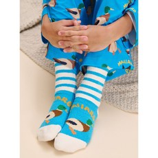 브랜드 빈폴키즈 BEANPOLE KIDS Print Bakery 패턴 수면양말 블루 BI49KTU01P 694913