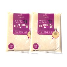 농우 급속냉동 다진마늘1kg frozen millled garlic, 2개, 1kg