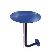 카페 벽걸이 원형 테이블 좁은 바 식당 벽부착 철제 탁자 지름 35cm 높이 45cm 블랙 철제, 지름 35cm 높이 45cm (화이트 철제)