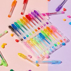 빅키드 향기나는 20색 미니 젤펜, B타입