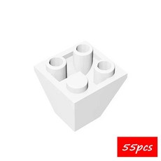 역방향 빌딩 블록 키트 볼록 경사판 벽돌 교육용 생일 선물, 1개, 4. 1-white