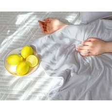 퀸 쿨링 냉감 베개 이불세트 여름 침실 숙면 블루