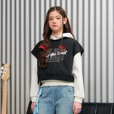 오션스카이 [2color]여아 라운드 크롭 vest - 멀티 517810