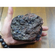 能量礦石 泰國彩虹流鐵護身符 力泥、鎳萊原礦研磨 1472公克, 1個