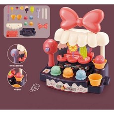 冰淇淋雪糕收銀機玩具，聲光效果角色扮演，模擬購物體驗，安全無毒材質, 粉紫色, 1個