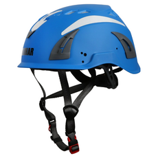 巴哈 BARHAR 反光安全頭盔 TK1010 EN12492 冰上運動安全防護頭盔, 藍色, 1個