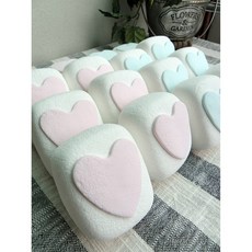하트문양 백설기 클레이떡/모형떡, 핑크하트, 핑크하트