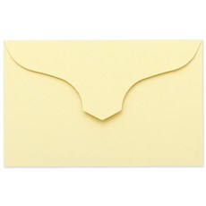 루트바나나 95x60mm 100매 컬러 미니 카드 증명사진 쿠폰 종이 봉투 명함봉투, 레몬, 100개