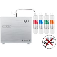 워터피아 워터피아 데스크탑 언더싱크 직수 정수기 WPU-3205, 01_아답타 필요없음, 02_1_1_기본세트_데스크탑(메탈실버)_나노필터