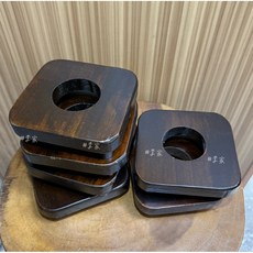 台灣手作工藝木底座鹽燈底座四方底座耐用不易受潮