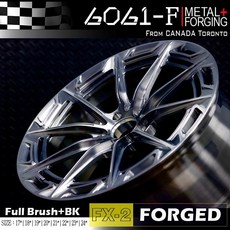[6061-F] 鍛造鋁圈 19吋 FX02, 1個