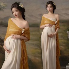 미소샵 만삭촬영옷 만삭사진 오프숄더 만삭원피스