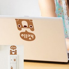 헬로베어 레터링문구 스위치라벨 매장스티커