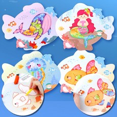 유아 여름만들기 어린이집 여름환경구성 DIY 꾸미기, 10세트, 물고기