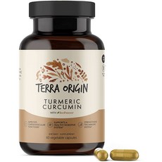 TERRA ORIGIN 素食薑黃素保健膠囊, 1個, 60 件