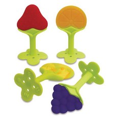 genki bebi 元氣寶寶立體水果抓握咬咬樂 安全矽膠材質 寶寶輔食器 訓練抓握能力, 1個, 葡萄