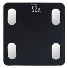 SAMPO 聲寶 14合1藍牙智能電子體重計 健康體脂計, 1個, BF-Z2306BL, 黑色