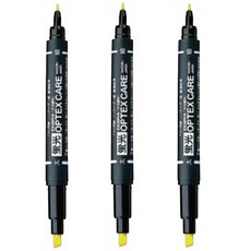 제브라 옵텍스 케어 형광펜 WKCR1 + 사은품(모닝 3색), 3개, 옐로우(Y)