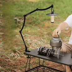 랜턴걸이 캠핑등 거치대 스탠드 미니 모양조절 휴대용, 6. 짧은 모델(테이블 상판용)
