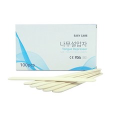 생활건강용품 이지케어 나무 설압자 압설자 100개입 생활위생용품 개인건강용품 건강관리용품