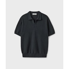 UNION BLUE HARD TWIST SPREAD POLO HALF 니트 GRAPHITE 178998