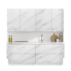 퀸하우징 인테리어필름 싱크대 가구 책상 리폼 시트지, 24. HMD531 대리석 마블 화이트