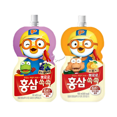 뽀로로 홍삼쏙쏙 포도블루베리 10개+오렌지 10개 총20개, 100ml