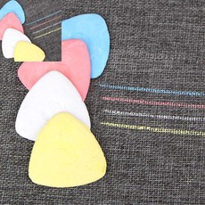 삼땨 원단재단컬러초크세트 재봉수선컬러초크케이스세트 봉제용초크 초커세트 삼각초크세트 의류미싱삼각쵸크, 재단초크10P