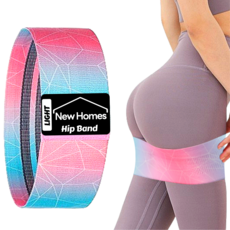 뉴홈즈 힙업 루프밴드 홈트 스쿼트 힙밴드, 약(60파운드), 1개