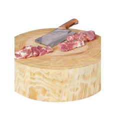 통나무 도마 업소용 손질 족발 가게 중식당 원목 지름, 1개, I. 직경 43두께 12 강철 링