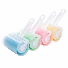 먼지 제거 돌돌이 테이프클리너 먼지크리너, 4매직롤클리너-블루