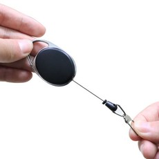 릴와이어클립 릴와이어(골프백 수건걸이)4매입 다용도릴 릴와이어 열쇠고리 릴와이어클립 수건걸이, ☆▥상품선택★☆