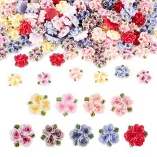 Elecrelive 20Pcs Mini Daisy Flatback Resin Charms Tiny Flower Cabochon Decoden for Scrapbooking Cr, 9가지 색상