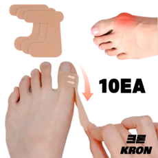 크론 무지외반증 밴드 발가락 분리 교정 보조 테이핑, 1개