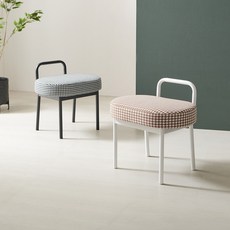 라로퍼니처 웨하스 화장대 스툴 보조 의자 카페 인테리어 체어, 블랙