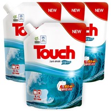 터치 고농축 세탁세제 코델리아 파우치형, 4개, 2.1L
