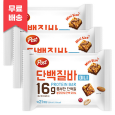 포스트 단백질바 미니 (약 ), 231g, 1개