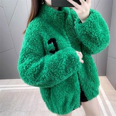 TKX 후리스 여성용 겨울 가벼운 따뜻한 양털 자켓 아우터 사무실 배색 집업